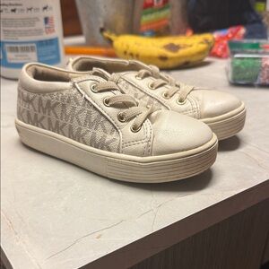 MICHAEL Michael Kors Kids Beige Logo Sneakers